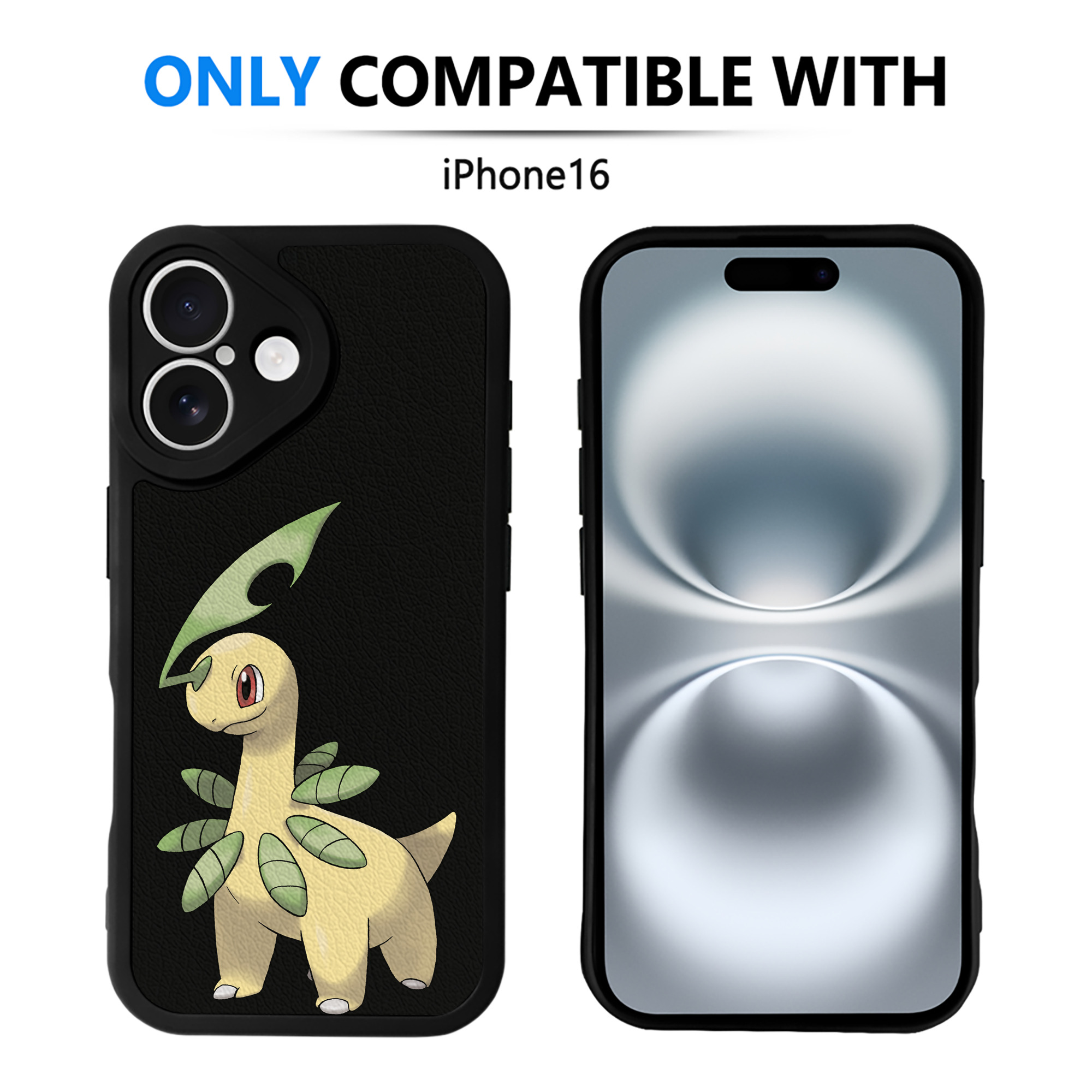（画像用） ポケットモンスター Pokémon 【iPhone 16シリーズ対応】シリコンスマホケース（レザー調） 材質：シリコン